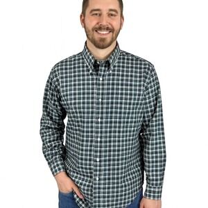 Brooks Brothers Mens Plaid Button Down Long Sleeve‎ Shirt Size L
